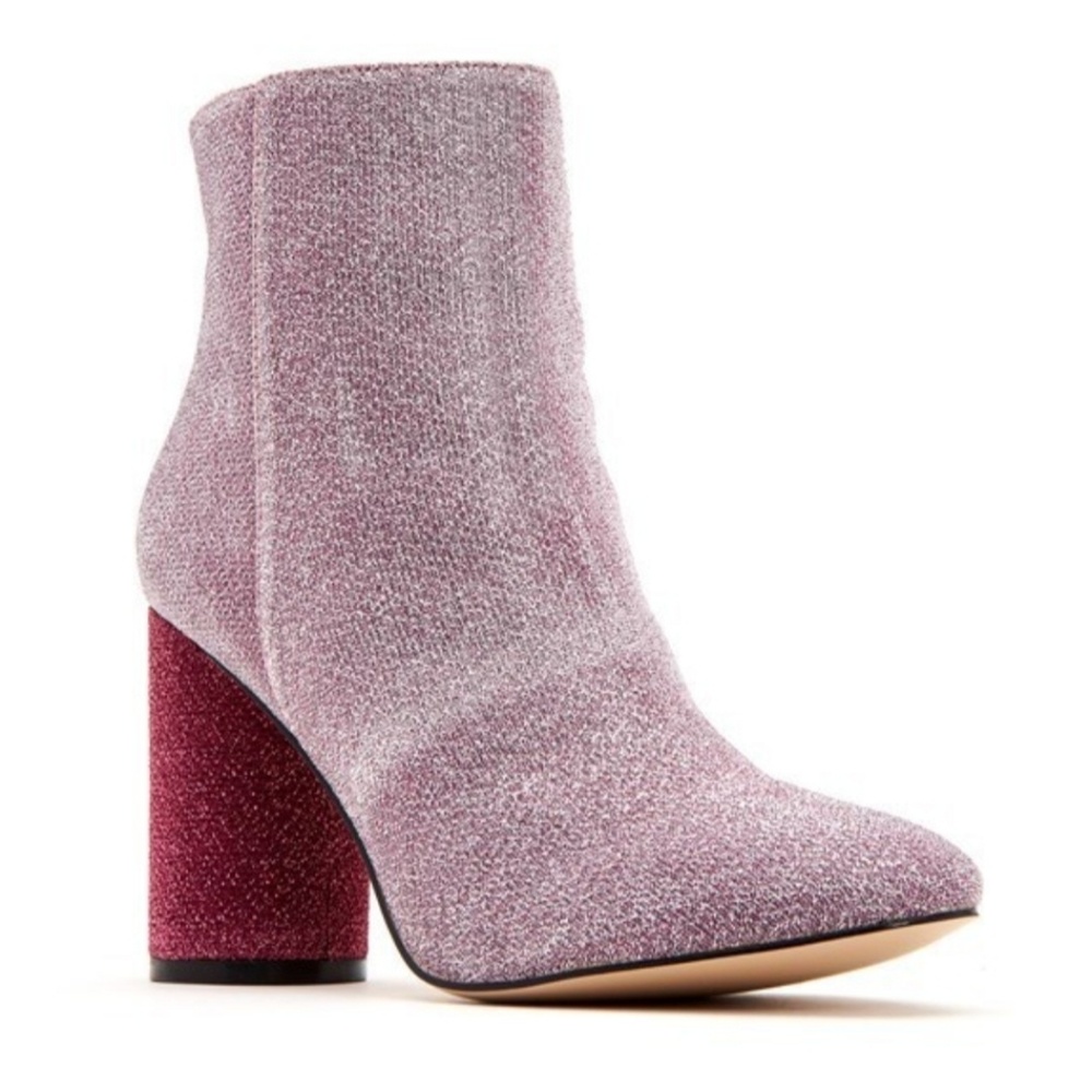 Katy Perry The Mayari Pink Glitter Boots